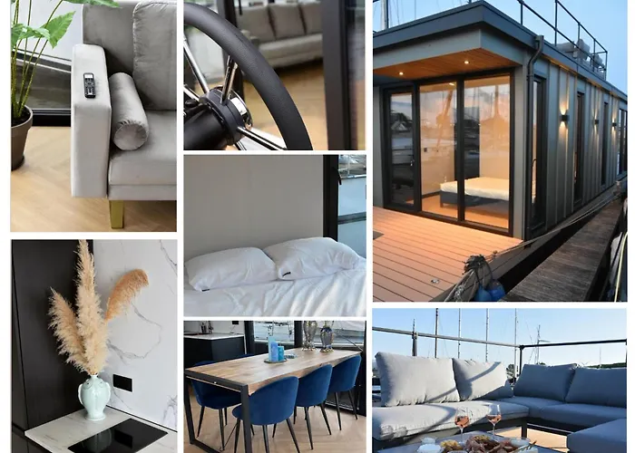 Moderne Houseboat Op Het Water!